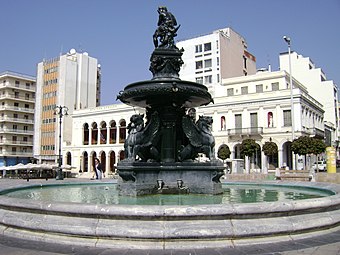 Η κεντρική πλατεία της Πάτρας, πλατεία Γεωργίου Α'.