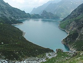 Il Lago Barbellino visto da est