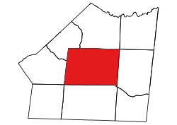 Location of Monroe Township in Union County