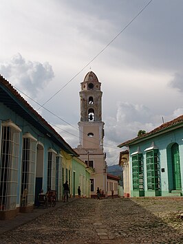 Het klooster Convento de San Francisco de Asís in het centrum van Trinidad