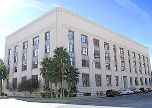 Das El Paso US Courthouse in El Paso, gelistet im NRHP mit der Nr. 01000434[1]