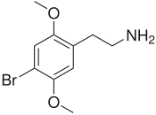 Structuurformule van 2C-B