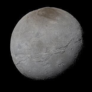 Charon, aufgenommen von der Raumsonde New Horizons am 14. Juli 2015