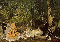 schets voor Le déjeuner sur l'herbe - Claude Monet