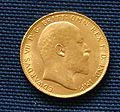 Eduard VII., geprägt 1907 in London, Auflage ca. 18 Mio. Münzen