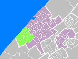 Lage des Stadtbezirkes Loosduinen in Den Haag