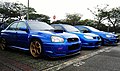 JDM cars in blue