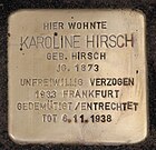 Stolperstein für Karoline (Lina) Hirsch