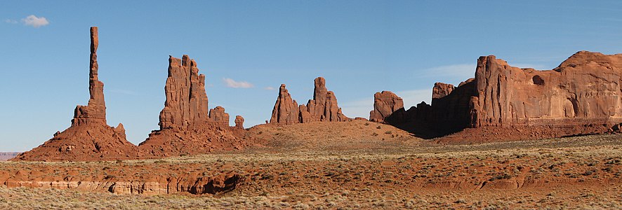 Amerika Birleşik Devletleri eyâleti Utah'ın güneydeki Arizona sınırında kalan Monument Vadisi.(Üreten:Bgag)
