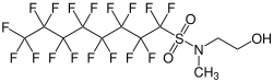 Strukturformel von N-Methylperfluoroctansulfonamidoethanol