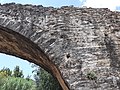 Bridge detail in the big arch where the abutment is visible