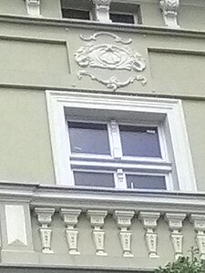 Ornament on top of the facade