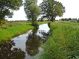 Het Omgelegde Eelderdiep ten zuidwesten van de stad Groningen