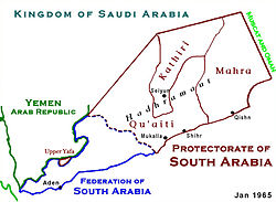 Mahra Sultanlığı haritadaki konumu