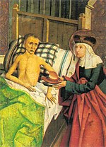 Agnes of Bohemia Tending the Sick by the Bohemian Master, 1482