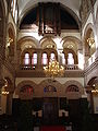 View of the entrance and of the organ