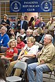 Members watch the third 2008 presidential general election presidential debate