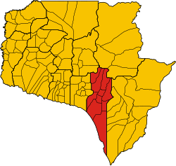 District location in Siem Reap Province