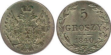 5 groszy 1840