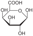 β-D-Galacturonsäure in Haworth-Schreibweise