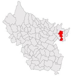 Location in Buzău County