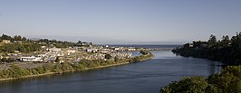 de haven van Brookings en de Chetco rivier