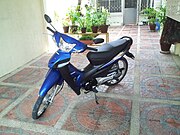 A facelifted Honda Wave 100 in the Philippines.