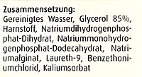 Deklarierte Inhaltsstoffe eines Wund- und Brand-Gels (Beispiel)