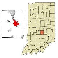 Location in the state of Indiana