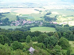 View of Ktová from Trosky Castle