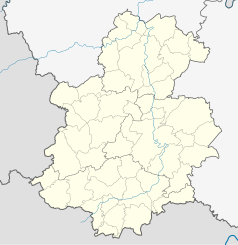 Mapa konturowa dystryktu Luksemburg, blisko centrum po prawej na dole znajduje się punkt z opisem „Stade de Luxembourg”