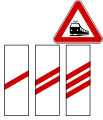 Distance of level crossing without barrier