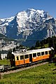 Historischer Triebwagen BDe 4/4 11 vor Jungfrau