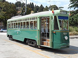 Peter Witt Car 1029 teruggebracht in de oorspronkelijke uitvoering, in groene kleur.