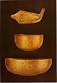 Golden bowls found in the tomb of Meskalamdug (grave PG 755), with vertical inscription of his name 𒈩𒌦𒄭, "Meskalamdug".