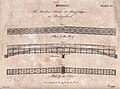 Plan von Grubenmanns Brücke in Schaffhausen (1758)