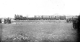 Decauville steam locomotive N° 26 Fedora with a train at Tianjin