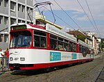 Type Freiburg GT 8N in Freiburg met lage vloer middengedeelte.