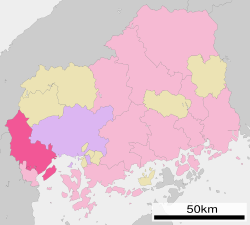Location of Hatsukaichi