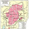 Old City of Jerusalem in 1135 AD.