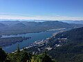 A view of Ketchikan, Alaska looking northwest from the summit of Deer Mountain