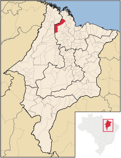 Location of Santa Helena in the State of Maranhão