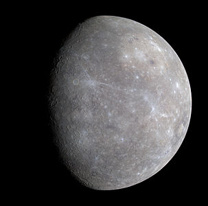 Güneş sistemi'nde bulunan Güneş'e en yakın ve Güneş sistemi'nde en küçük gezegen olan Merkür. (Üreten: NASA)