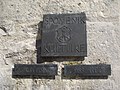 Entrance plaque of the castle