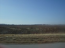 Much of Ridge Township is flat farmland