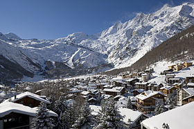 Blick über Saas-Fee