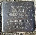 Stolperstein Eitorf Maibergstraße 27 Lieselotte Hirschberg