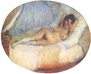 Vincent van Gogh, Nude Woman on a Bed (1887)