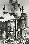 Wiesbaden synagogue set alight (1938)