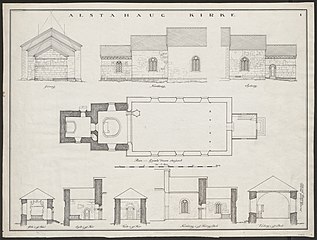 Floor plan of the church